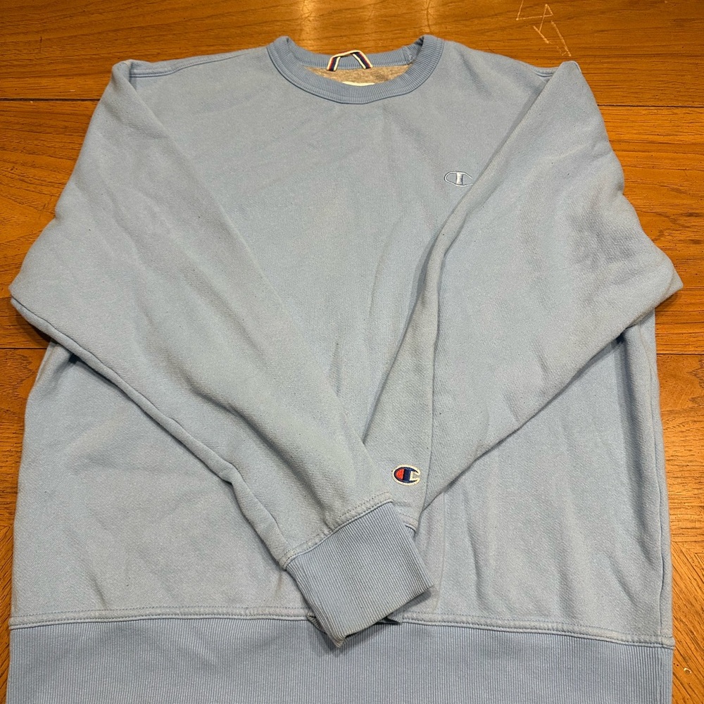 Champion Men's Sky Blue Crewneck Sweater